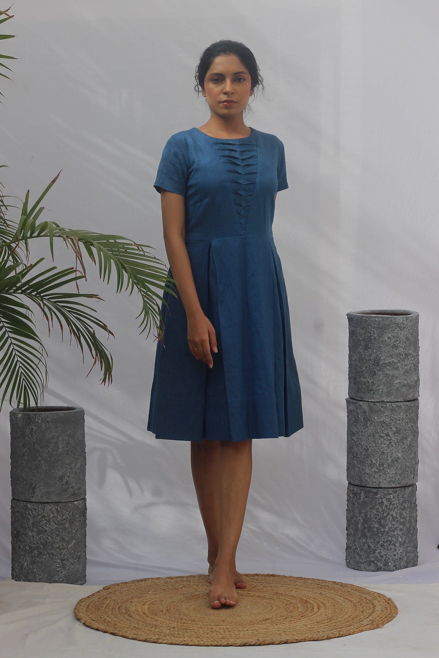 Cerulean Blue Summer Dress — view 1
