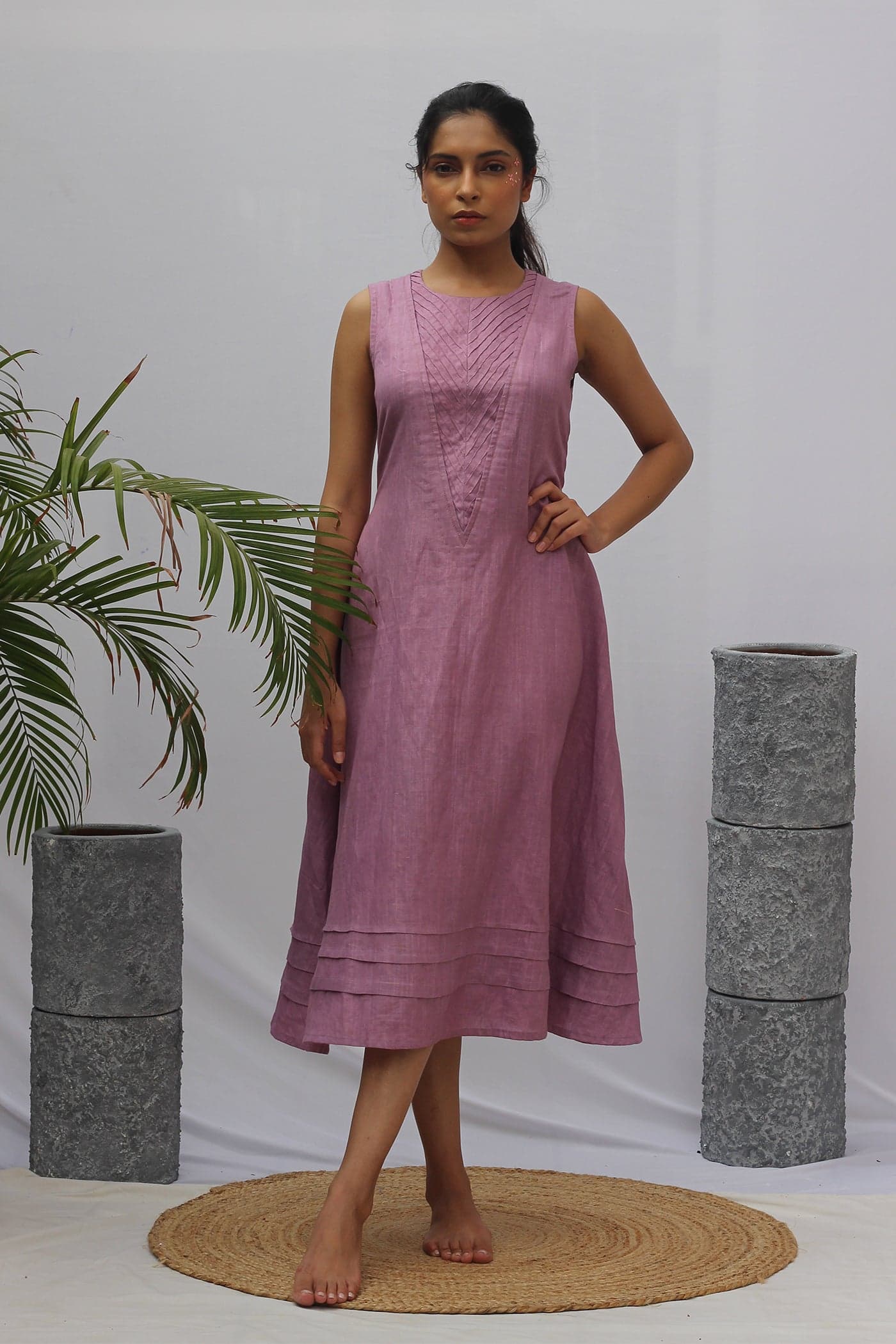 Geranium Pink Summer Dress — view 1