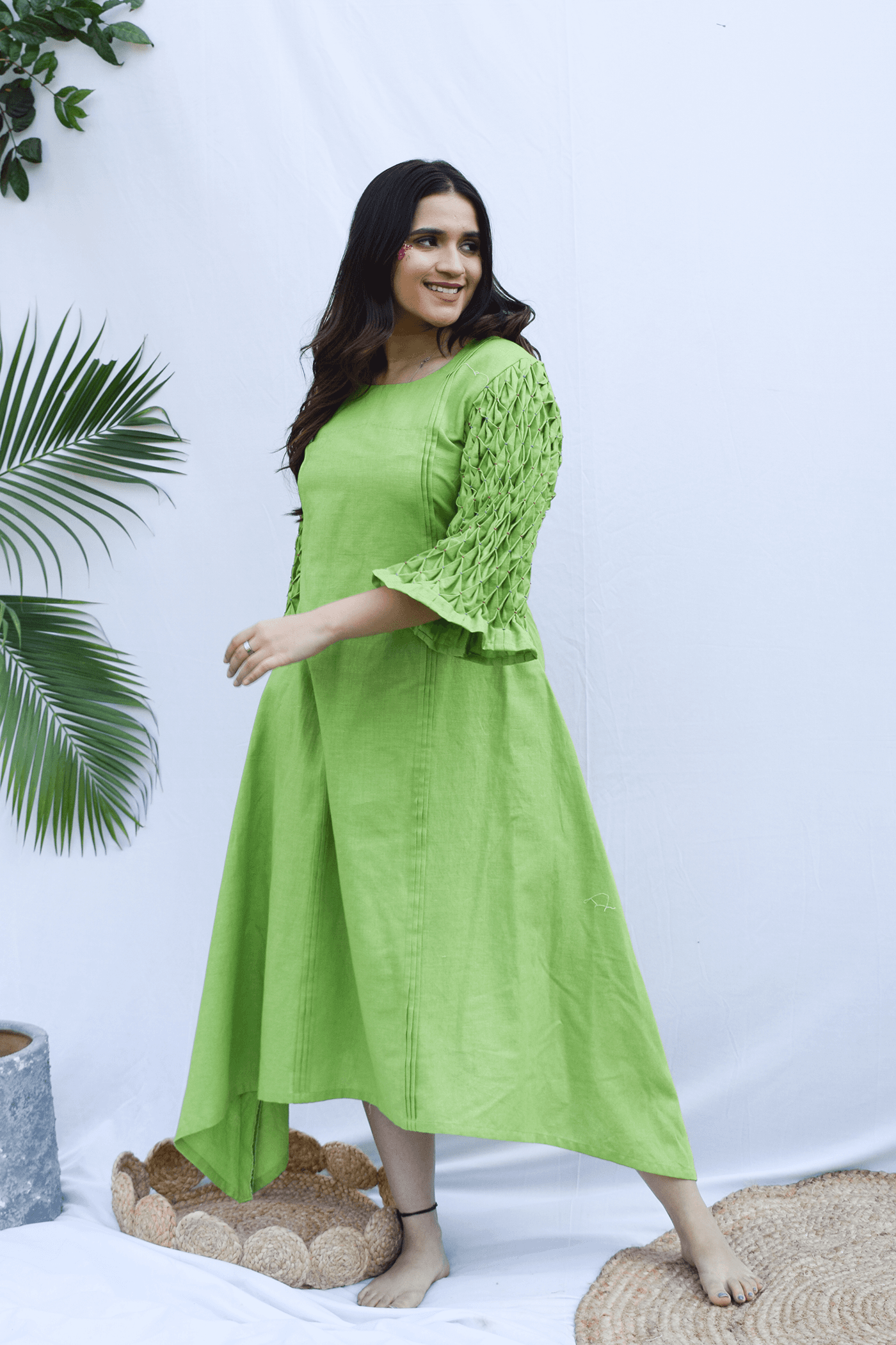 Lime Green Summer Dress — view 1