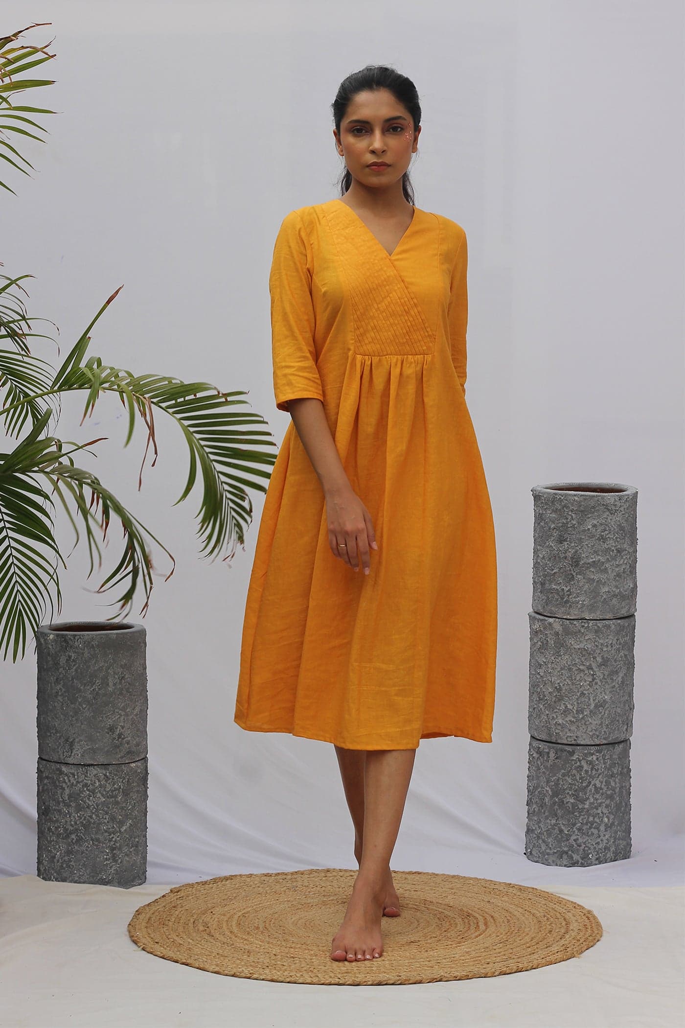 Mustard Summer Dress — view 1
