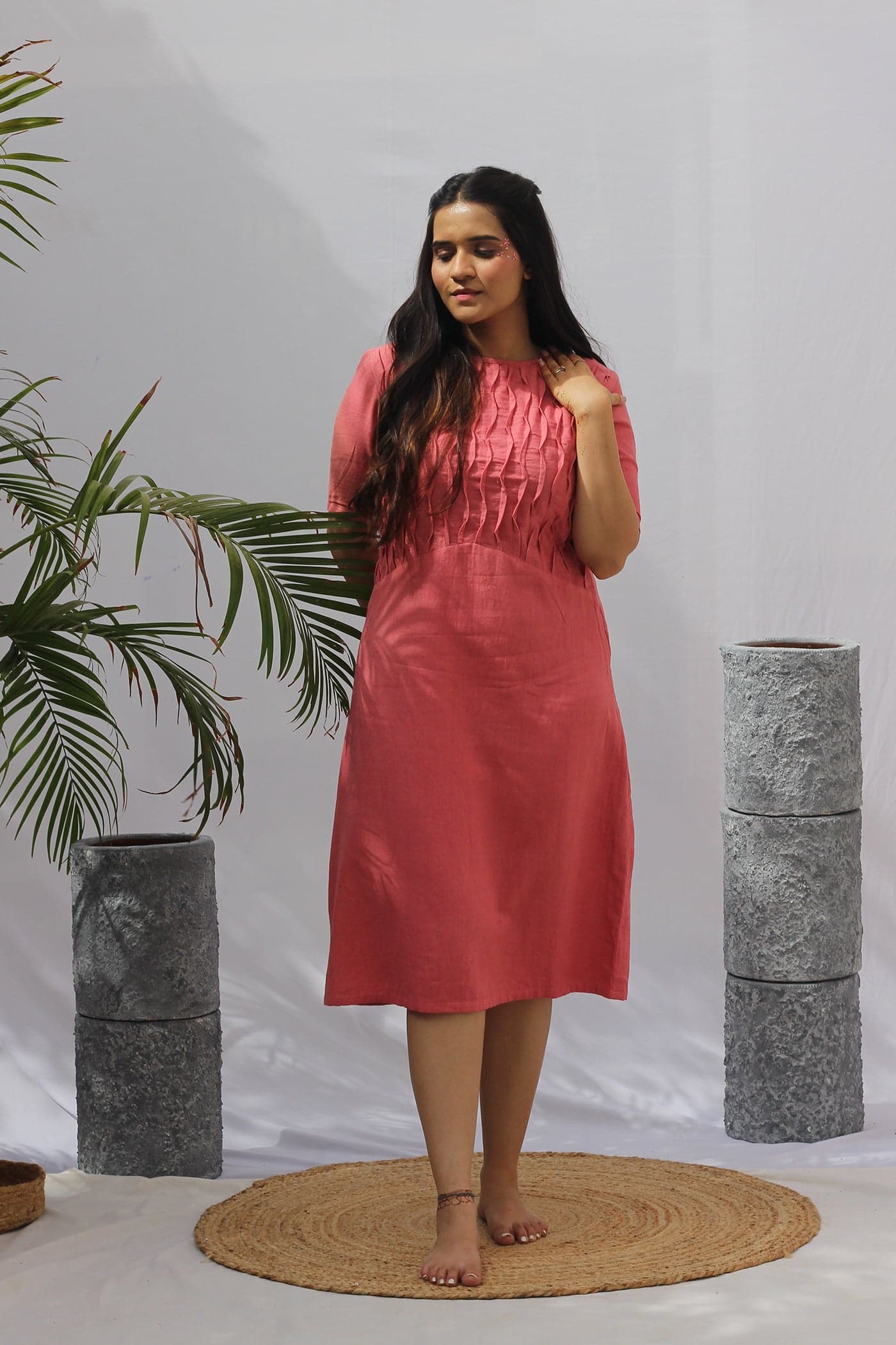 Rose Pink Summer Dress — view 1
